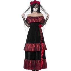 Spaans & Mexicaans Kostuum | Day Of The Dead Bruid | Vrouw | XXL | Halloween | Verkleedkleding